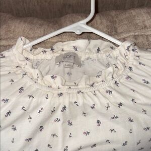 LOFT Floral Blouse XL